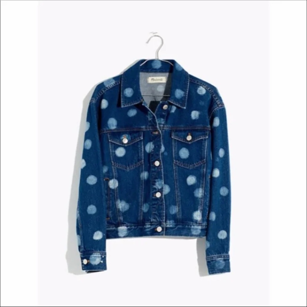 Madewell Polka Dot Jean Jacket